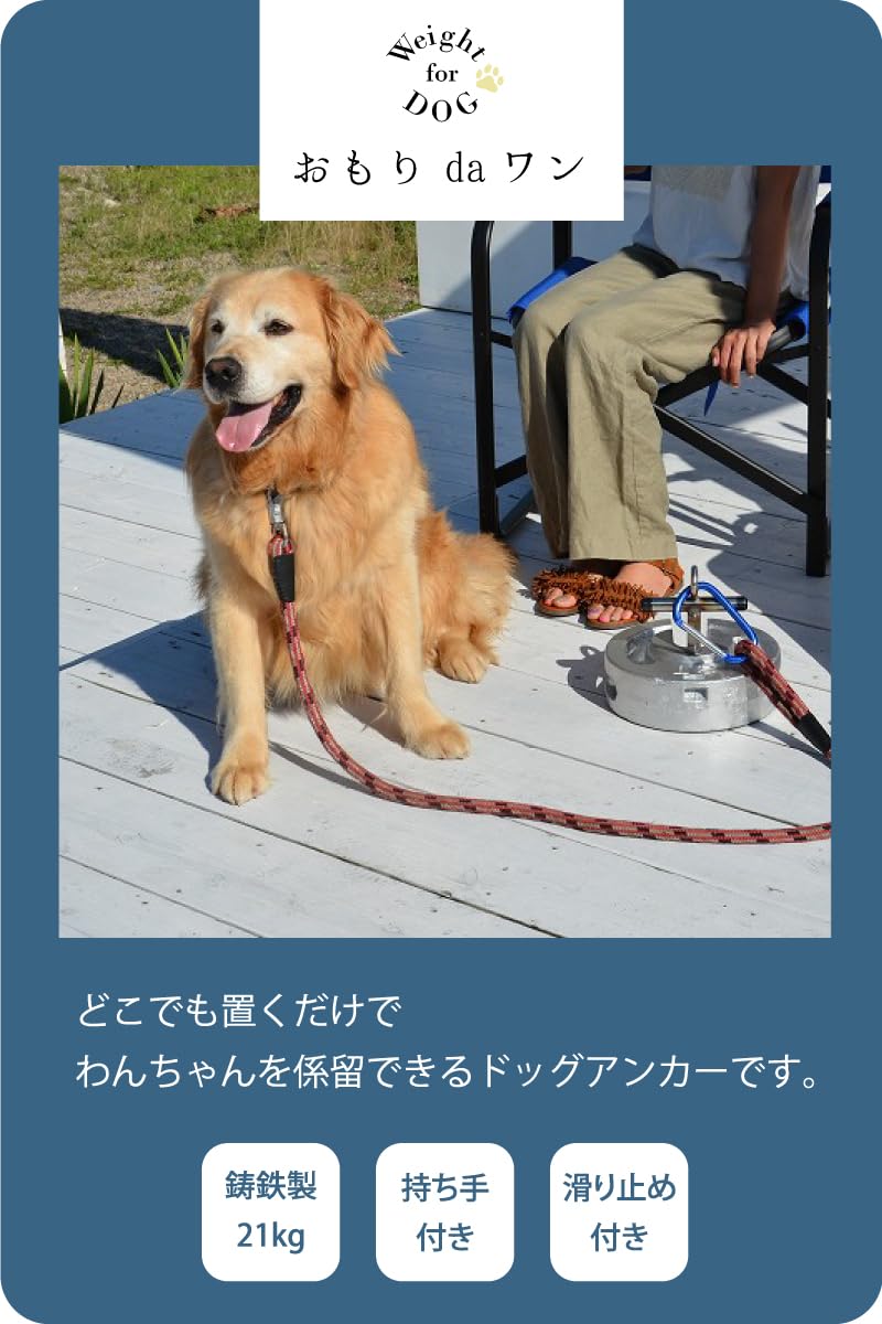 ドッグアンカー おもりdaワン21kg 犬用アンカードッグポール犬用ケーブル Amazon.co.jp: shinanotent 【 ドッグアンカー おもりdaワン】 鋳鉄製